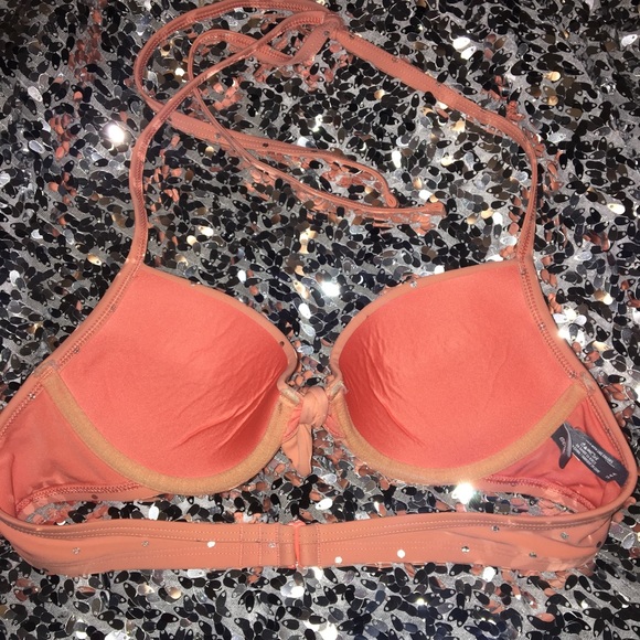 LAST CHANCE!! Pink/coral aerie bikini top - Picture 2 of 4
